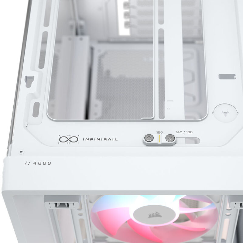 Corsair FRAME 4000D LCD RS kabinett midtårn ARGB herdet glass - Corsair