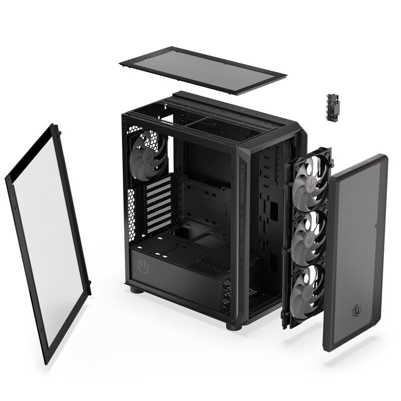 Endorfy Arx 500 ARGB kabinett midtårn ATX 4x 140 mm svart - Endorfy