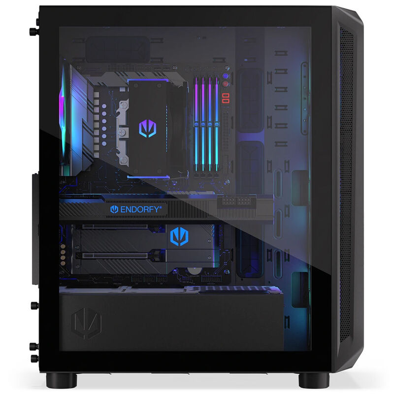 Endorfy Arx 500 ARGB kabinett midtårn ATX 4x 140 mm svart - Endorfy