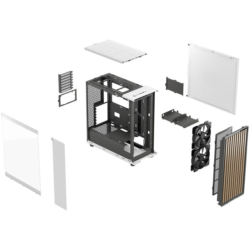 Fractal Design North kabinett midtårn herdet glass - Fractal Design