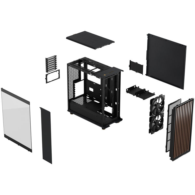 Fractal Design North kabinett midtårn herdet glass - Fractal Design