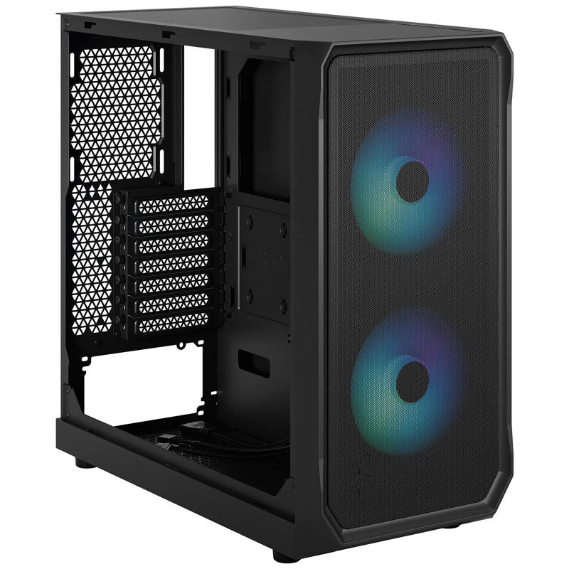 Fractal Design Focus 2 TG Clear Tint kabinett midtårn ATX - Fractal Design