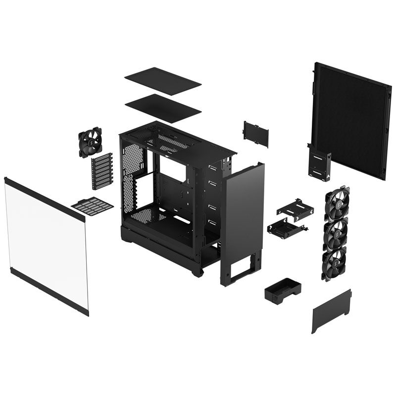 Fractal Design Pop XL Silent Solid kabinett fulltårn E-ATX - Fractal Design