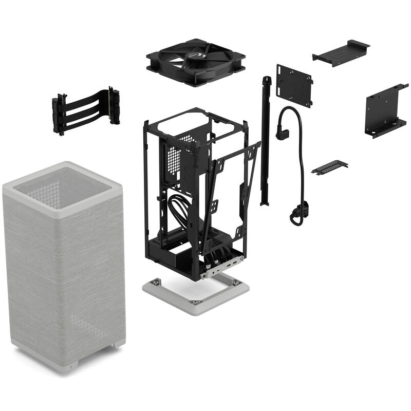 Fractal Design Mood Mini-ITX kabinett lysegrå - Fractal Design