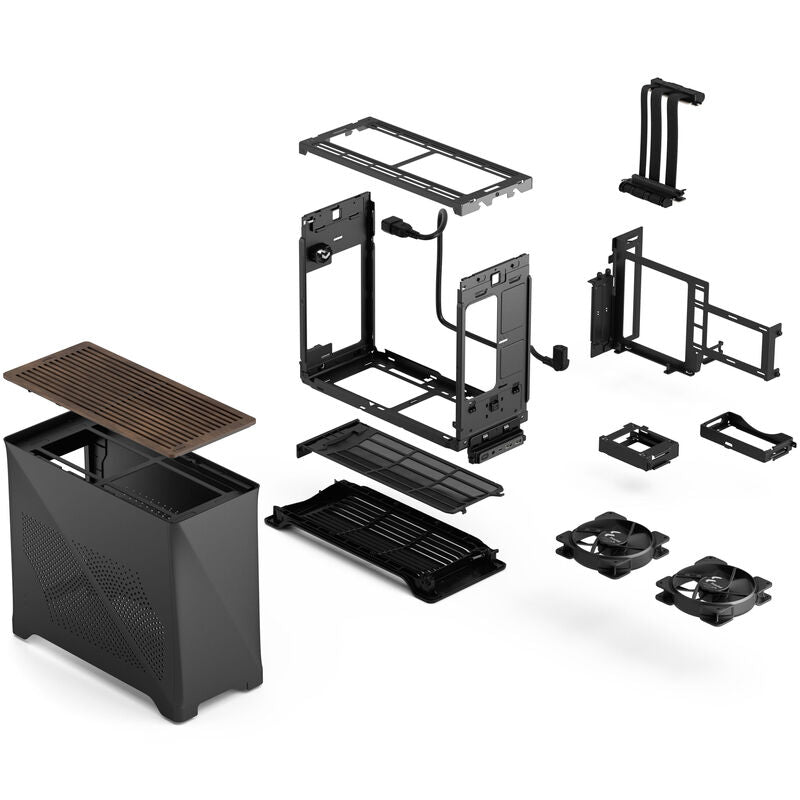Fractal Design Era 2 Mini-ITX kabinett valnøttpanel - Fractal Design