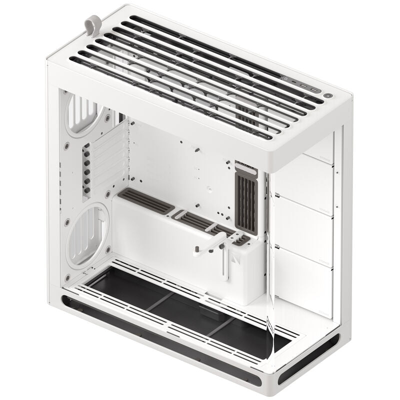 HAVN HS 420 kabinett midtårn E-ATX herdet glass hvit - HAVN