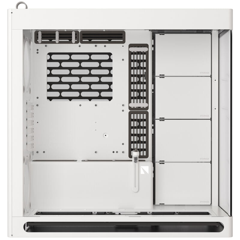 HAVN HS 420 kabinett midtårn E-ATX herdet glass hvit - HAVN
