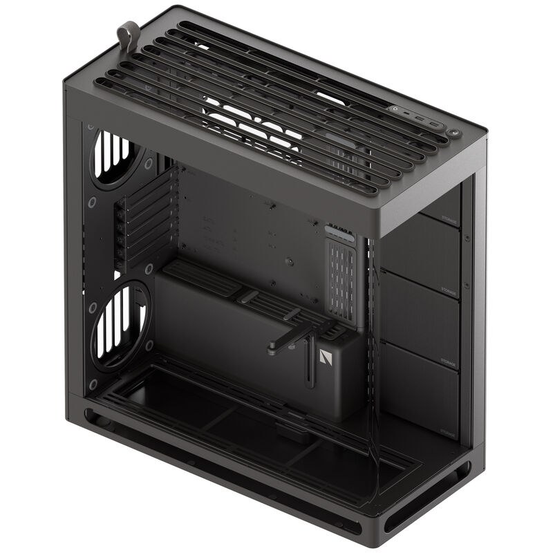 HAVN HS 420 kabinett midtårn E-ATX herdet glass hvit - HAVN