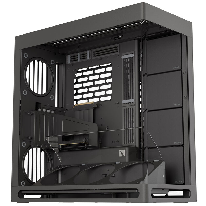 HAVN HS 420 VGPU kabinett midtårn E-ATX PCIe 5.0 riser hvit - HAVN