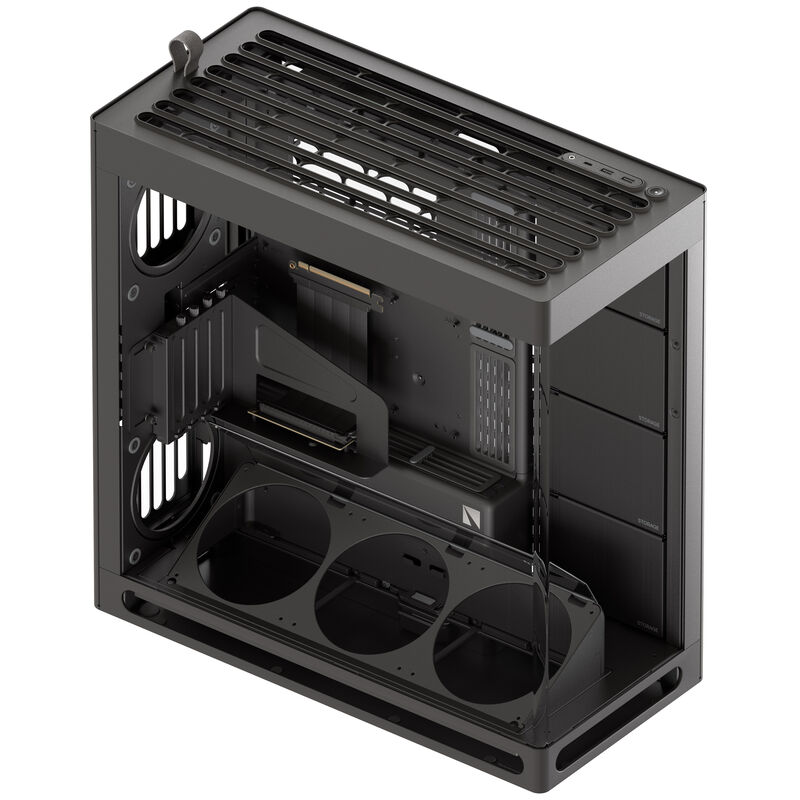 HAVN HS 420 VGPU kabinett midtårn E-ATX PCIe 5.0 riser hvit - HAVN