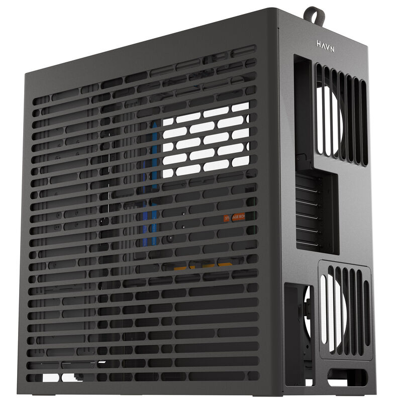 HAVN HS 420 VGPU kabinett midtårn E-ATX PCIe 5.0 riser hvit - HAVN