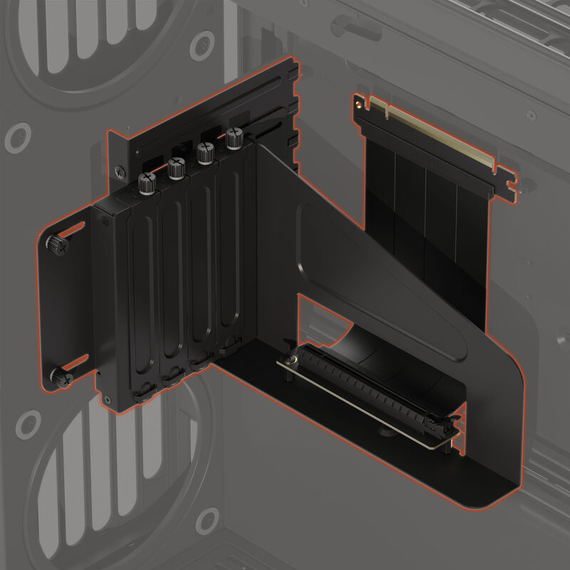 HAVN HS 420 vertikal GPU-støtte hvit PCIe 5.0 - HAVN