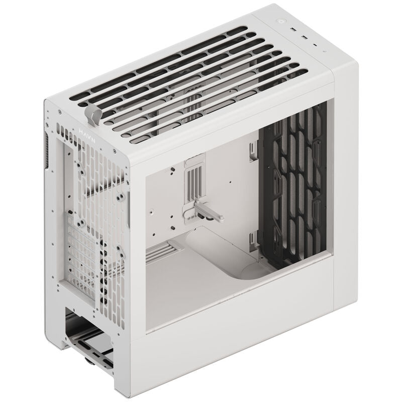 HAVN BF 360 kabinett midtårn E-ATX herdet glass svart - HAVN