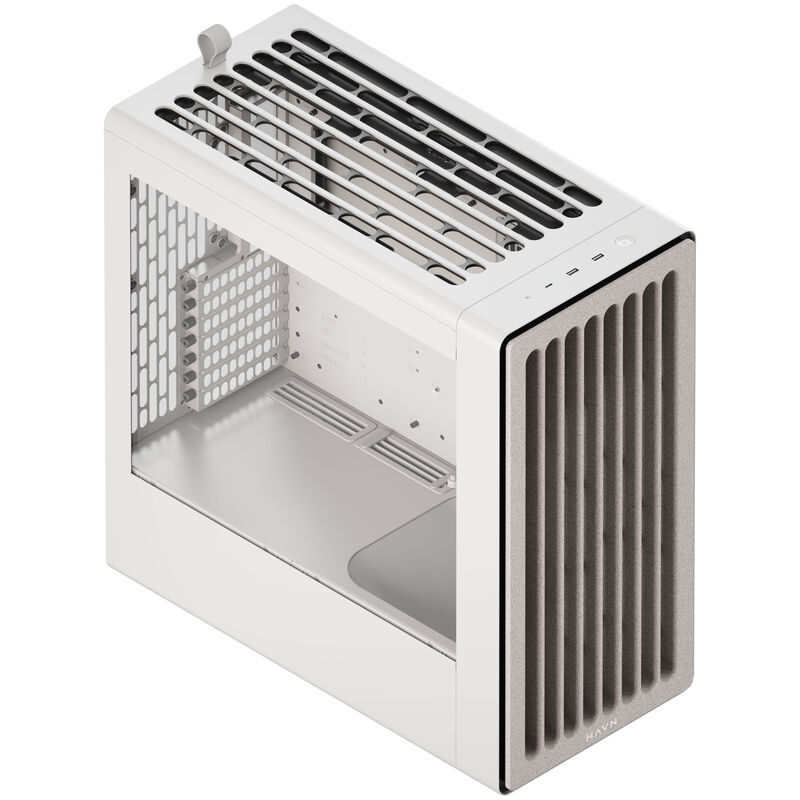HAVN BF 360 kabinett midtårn E-ATX herdet glass svart - HAVN