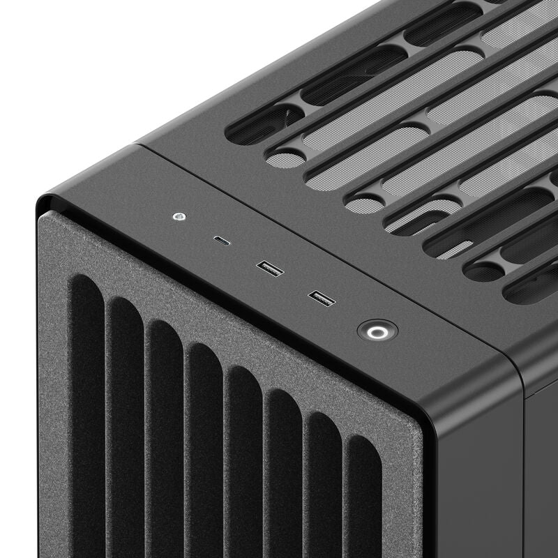 HAVN BF 360 kabinett midtårn E-ATX herdet glass svart - HAVN