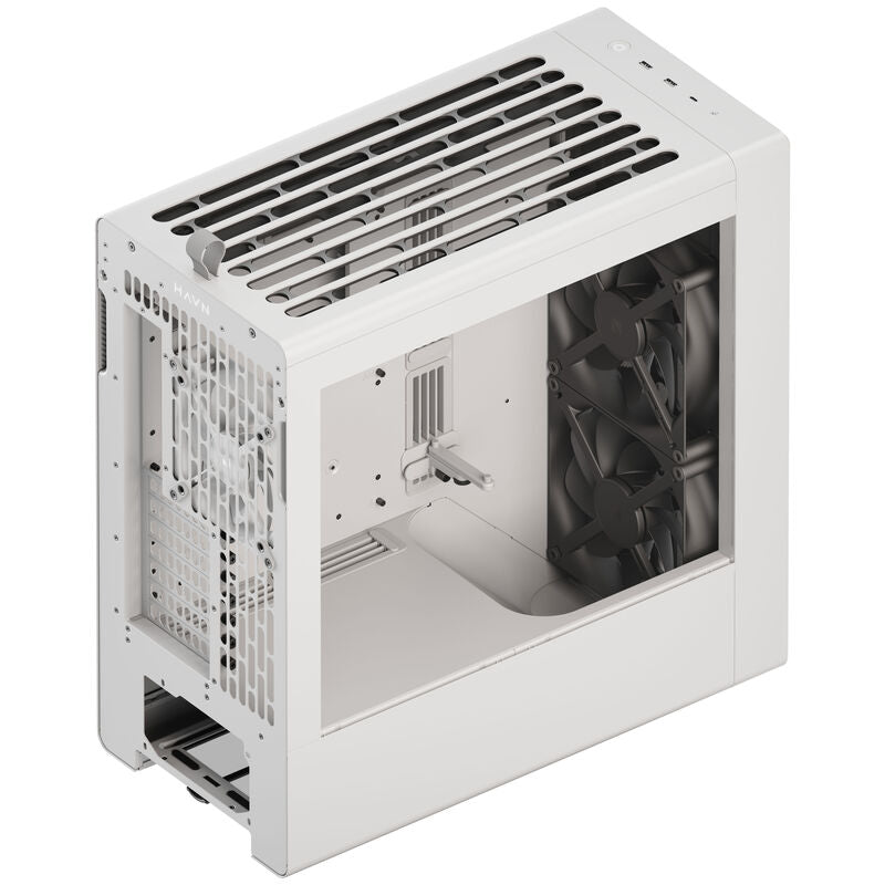 HAVN BF 360 Flow kabinett midtårn E-ATX herdet glass svart - HAVN