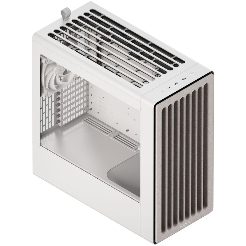 HAVN BF 360 Flow kabinett midtårn E-ATX herdet glass svart - HAVN