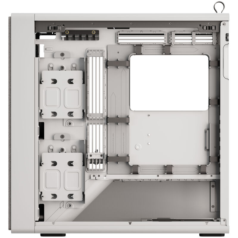 HAVN BF 360 Flow kabinett midtårn E-ATX herdet glass svart - HAVN