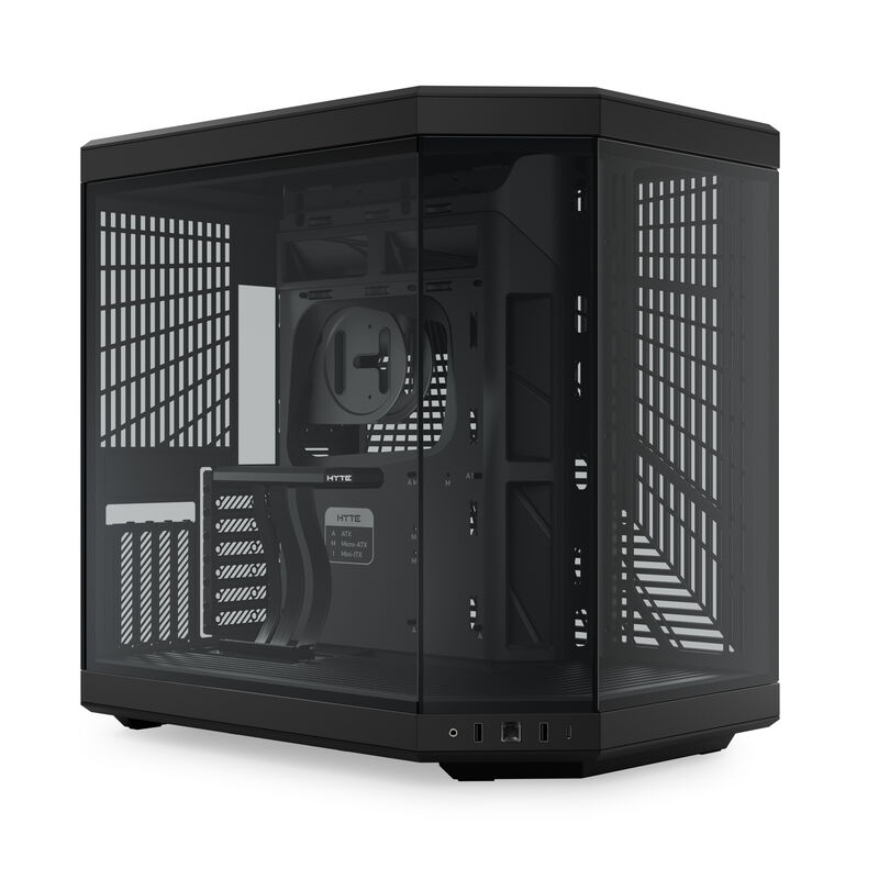 Hyte Y70 kabinett midtårn E-ATX herdet glass svart/rød - Hyte