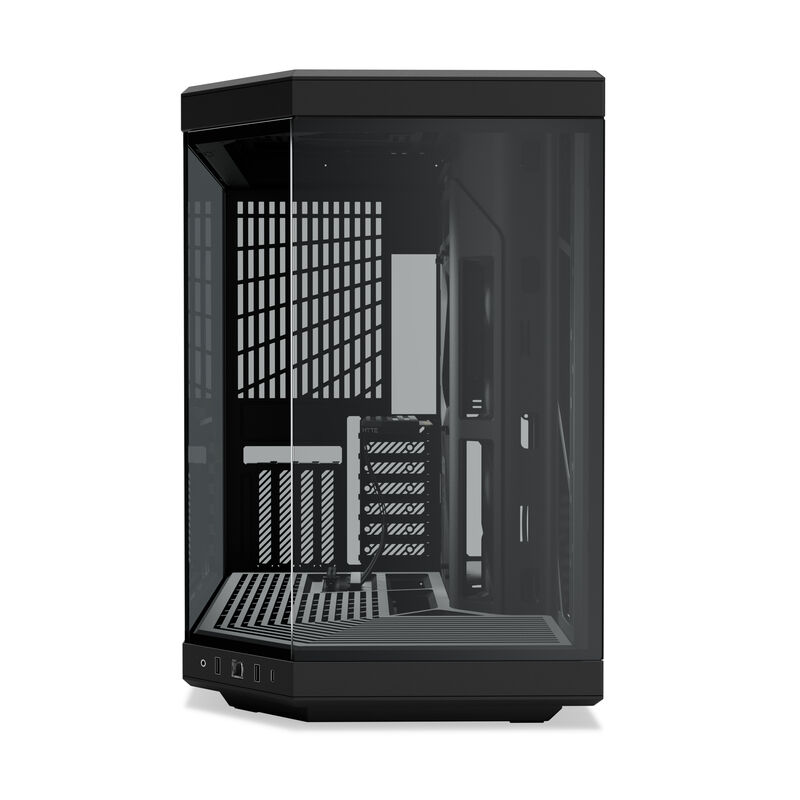 Hyte Y70 kabinett midtårn E-ATX herdet glass svart/rød - Hyte