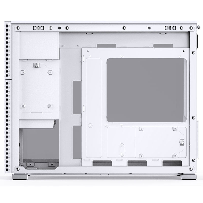 Jonsbo D31 kabinett Micro-ATX herdet glass hvit - Jonsbo