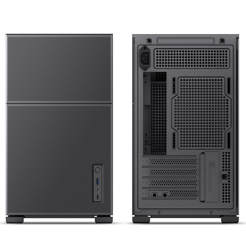 Jonsbo D31 MESH kabinett Micro-ATX herdet glass hvit - Jonsbo