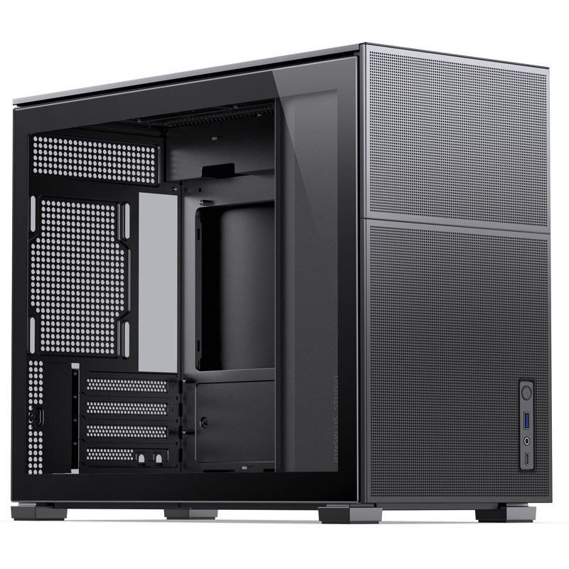 Jonsbo D31 MESH kabinett Micro-ATX herdet glass hvit - Jonsbo