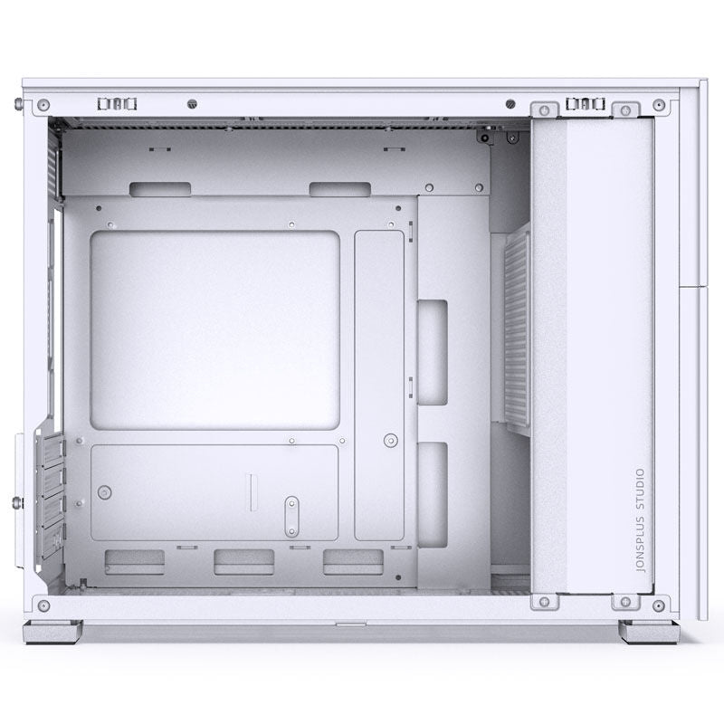 Jonsbo D31 MESH kabinett Micro-ATX herdet glass hvit - Jonsbo