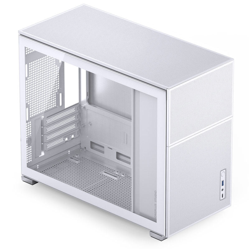 Jonsbo D31 MESH kabinett Micro-ATX herdet glass hvit - Jonsbo