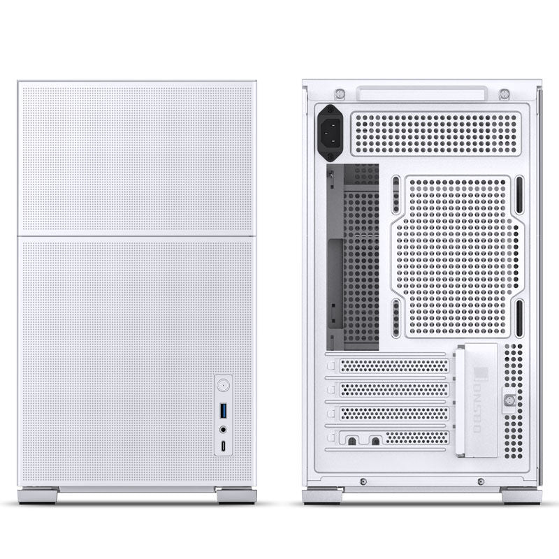 Jonsbo D31 MESH kabinett Micro-ATX herdet glass hvit - Jonsbo