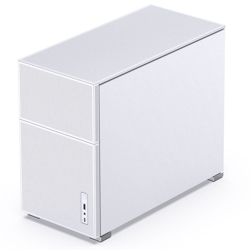 Jonsbo D31 MESH kabinett Micro-ATX herdet glass hvit - Jonsbo