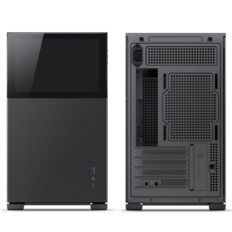 Jonsbo D31 Screen Micro-ATX kabinett herdet glass hvit - Jonsbo