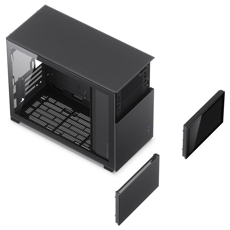 Jonsbo D31 Screen Micro-ATX kabinett herdet glass hvit - Jonsbo