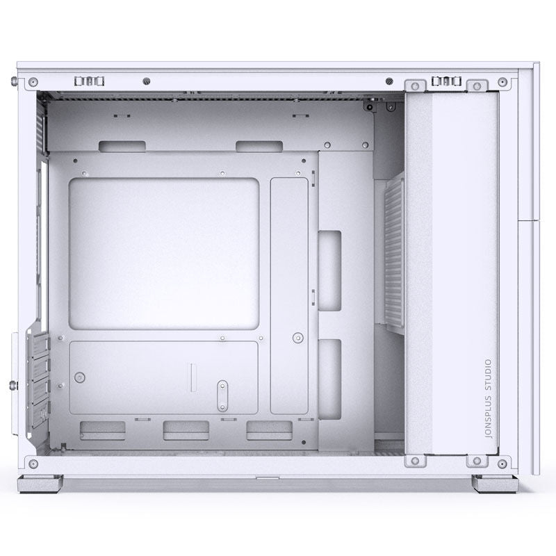 Jonsbo D31 Screen Micro-ATX kabinett herdet glass hvit - Jonsbo