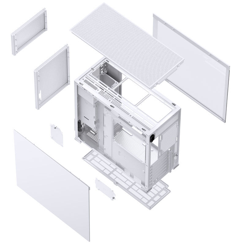 Jonsbo D41 Mesh ATX kabinett midtårn herdet glass svart - Jonsbo