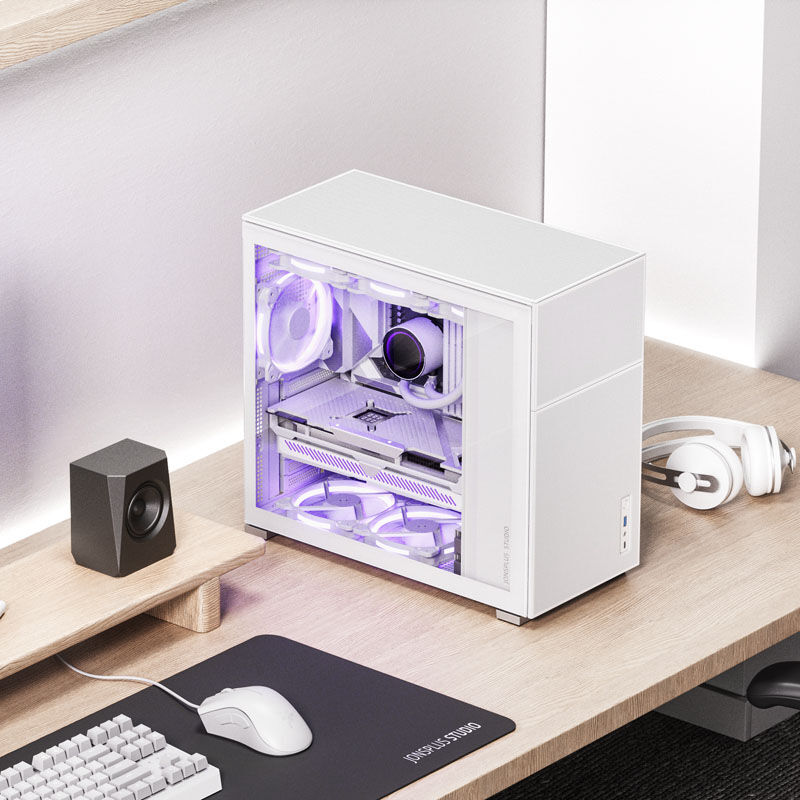 Jonsbo D41 Mesh ATX kabinett midtårn herdet glass svart - Jonsbo