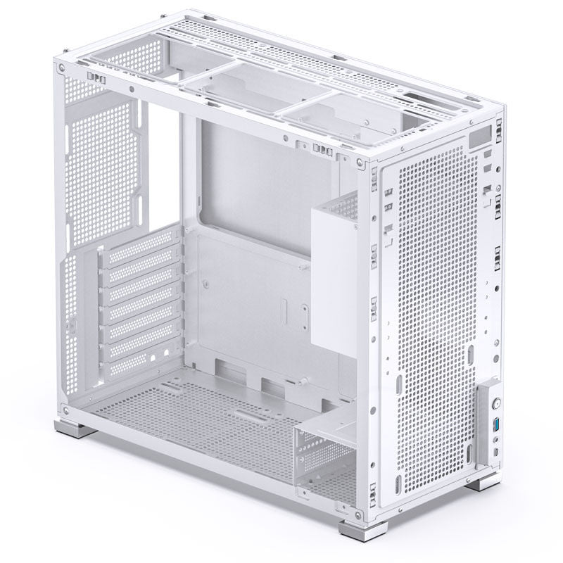 Jonsbo D41 Screen kabinett midtårn ATX herdet glass hvit - Jonsbo