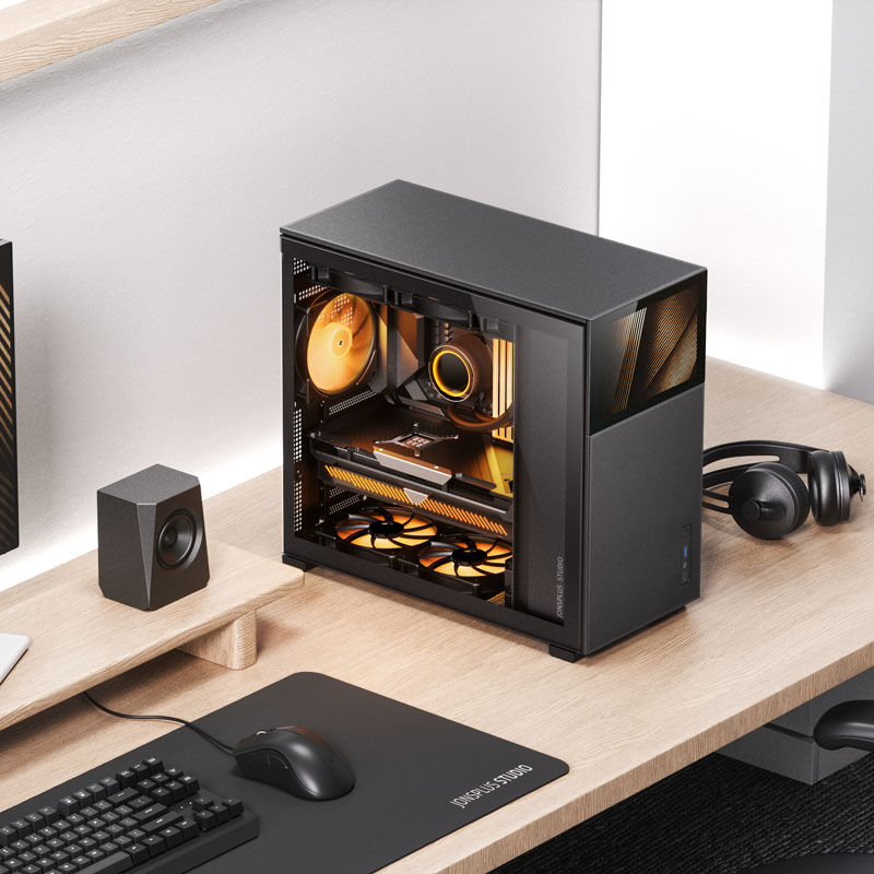 Jonsbo D41 MESH Screen kabinett midtårn ATX herdet glass hvit - Jonsbo
