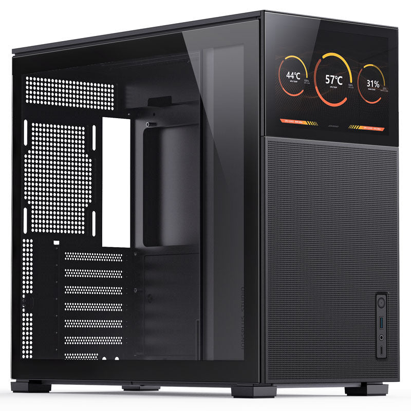 Jonsbo D41 MESH Screen kabinett midtårn ATX herdet glass hvit - Jonsbo