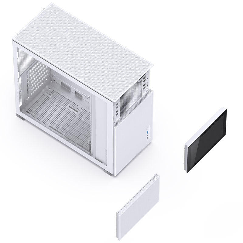 Jonsbo D41 MESH Screen kabinett midtårn ATX herdet glass hvit - Jonsbo