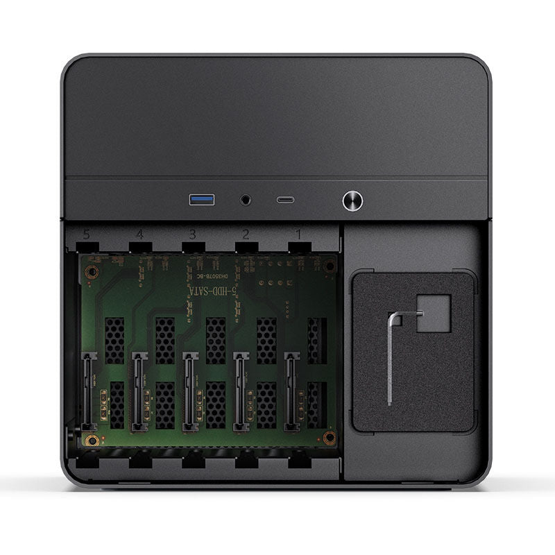 Jonsbo N2 Mini-ITX NAS kabinett svart 5x 3,5" Hot-Swap - Jonsbo