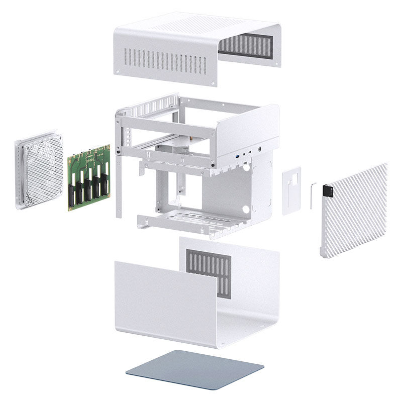 Jonsbo N2 Mini-ITX NAS kabinett svart 5x 3,5" Hot-Swap - Jonsbo
