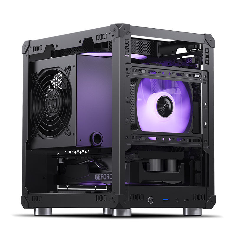 Jonsbo C6 kabinett minitårn Micro-ATX mesh svart - Jonsbo