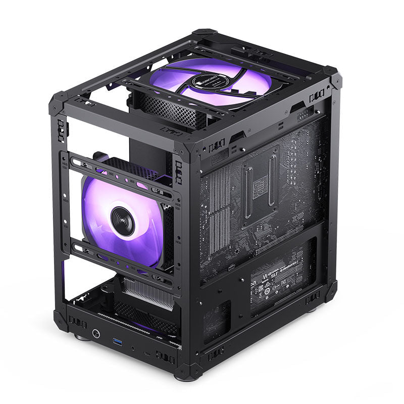 Jonsbo C6 kabinett minitårn Micro-ATX mesh svart - Jonsbo
