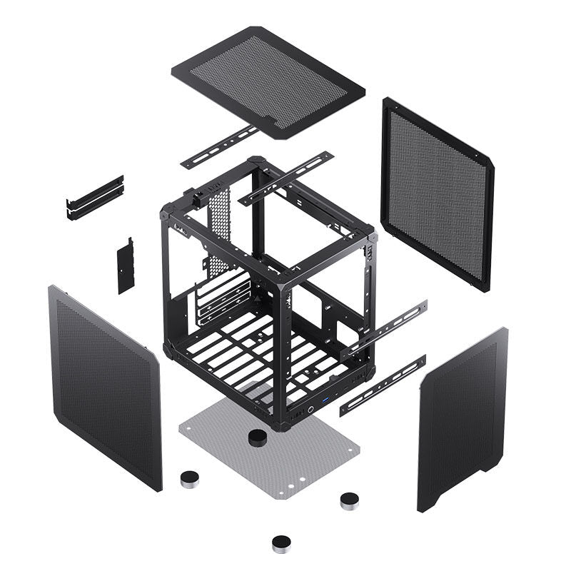 Jonsbo C6 kabinett minitårn Micro-ATX mesh svart - Jonsbo