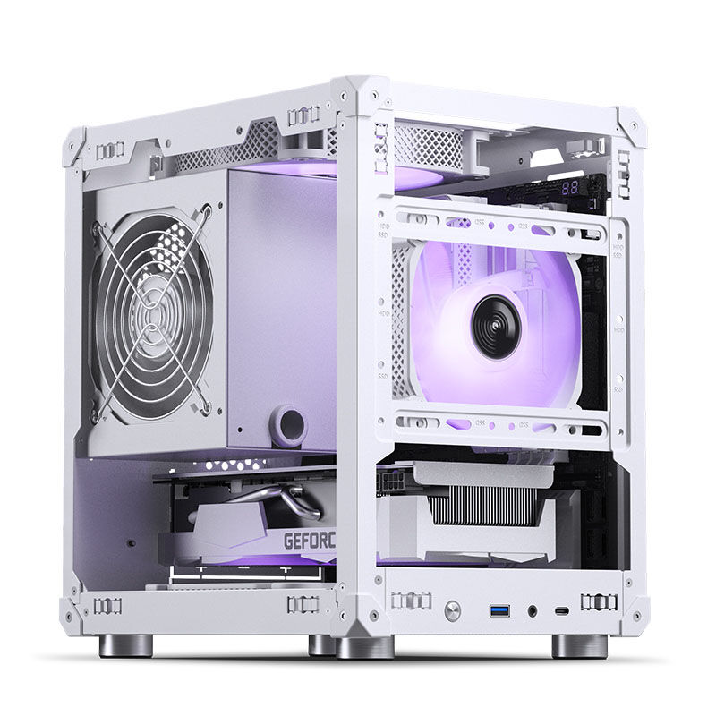 Jonsbo C6 kabinett minitårn Micro-ATX mesh svart - Jonsbo