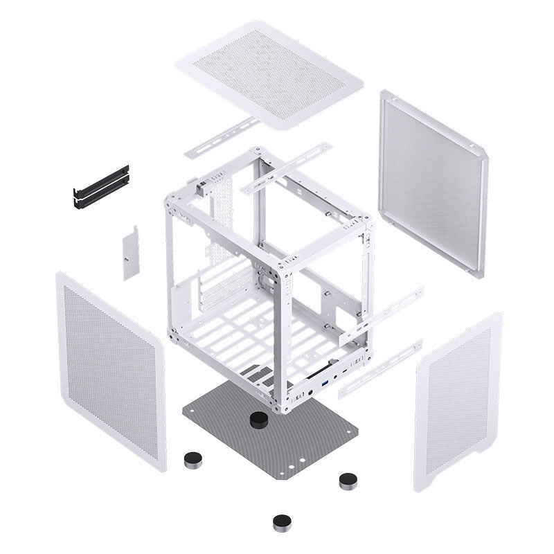 Jonsbo C6 kabinett minitårn Micro-ATX mesh svart - Jonsbo
