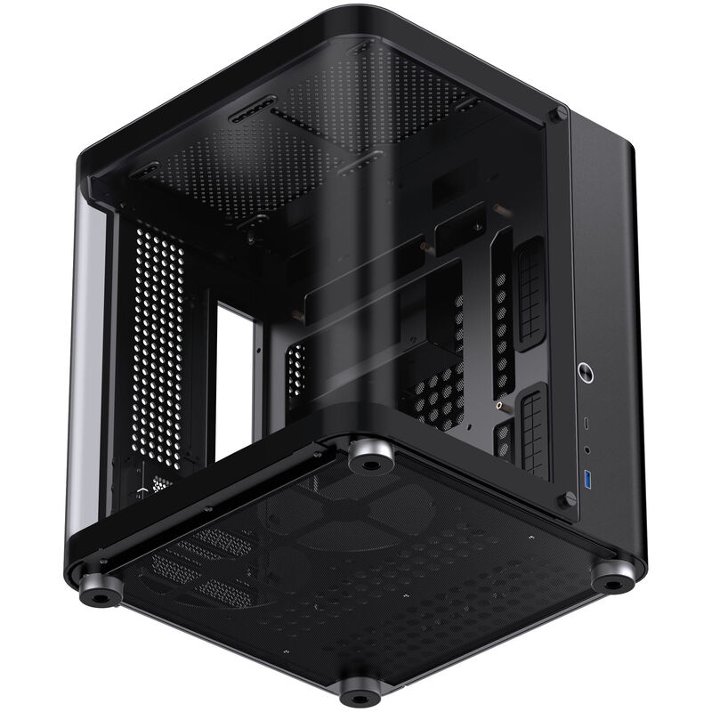 Jonsbo TK-1 2.0 kabinett Micro-ATX herdet glass svart - Jonsbo