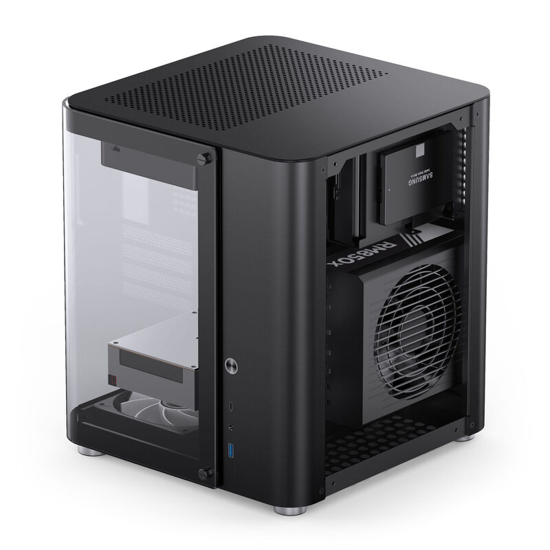 Jonsbo TK-1 2.0 kabinett Micro-ATX herdet glass svart - Jonsbo