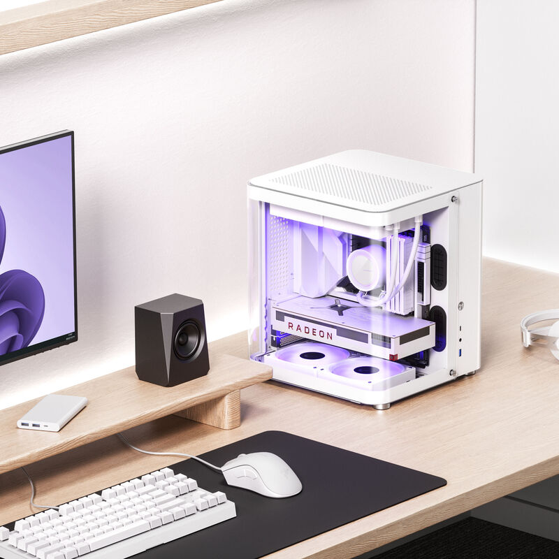 Jonsbo TK-1 2.0 kabinett Micro-ATX herdet glass svart - Jonsbo